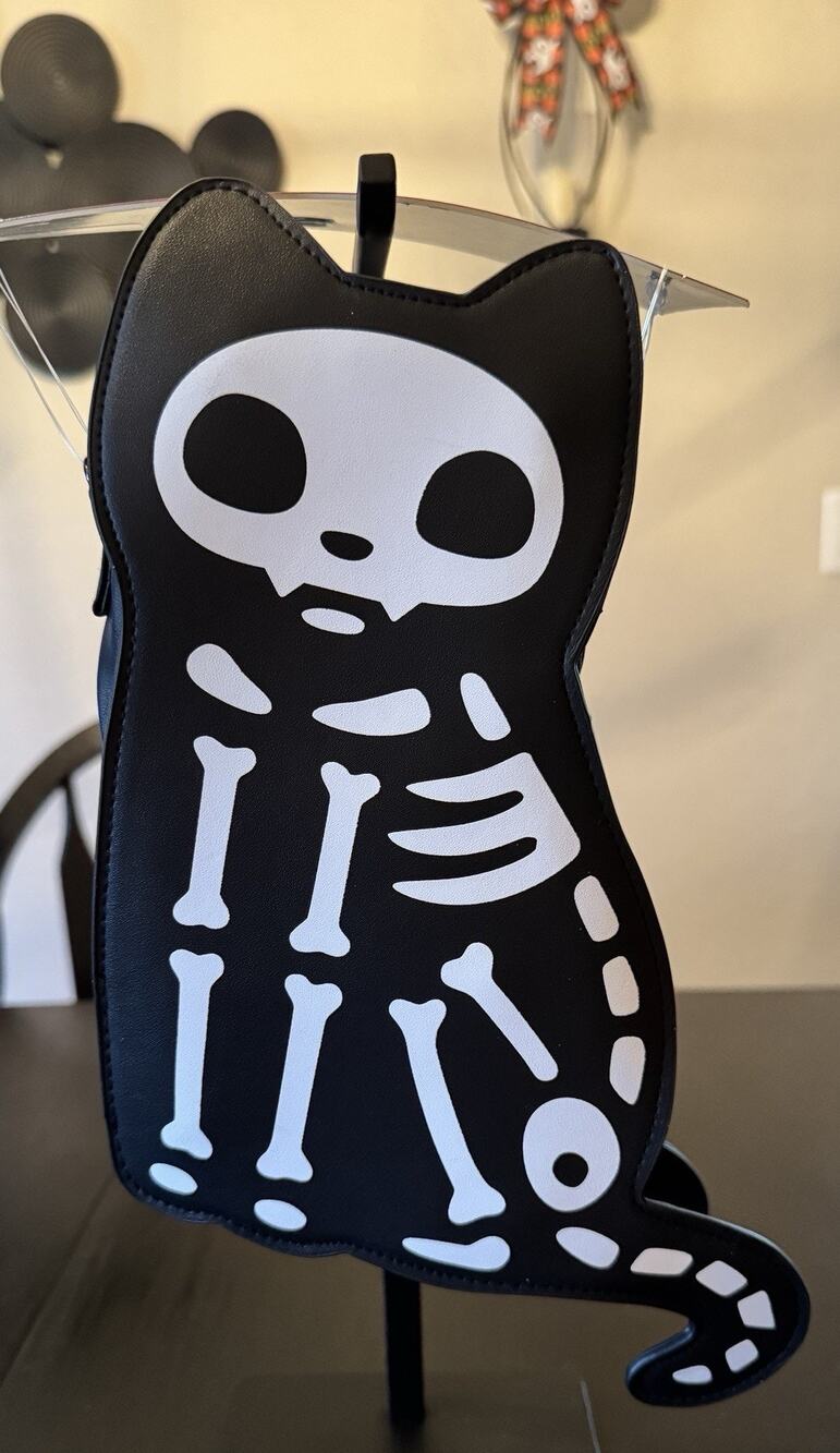 NWT Spirit Halloween Skelecat Crossbody Bag